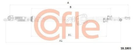 Трос КПП COFLE 181803