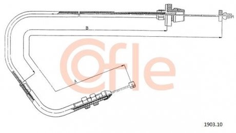 Трос газу FIAT Panda 85-03 COFLE 1903.10