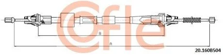 Трос COFLE 20160B504 (фото 1)
