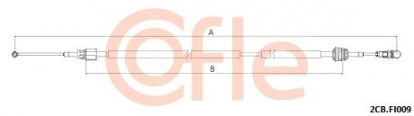 Трос КПП COFLE 2CBFI009