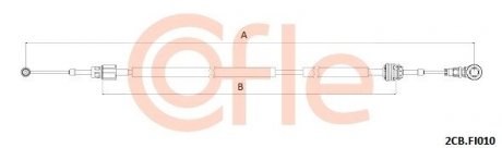 Трос КПП COFLE 2CBFI010