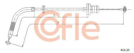Тросик газу COFLE 41325