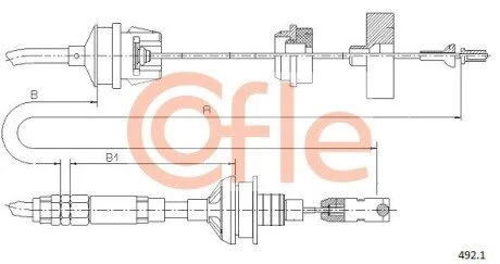 Трос зчеплення COFLE 492.1