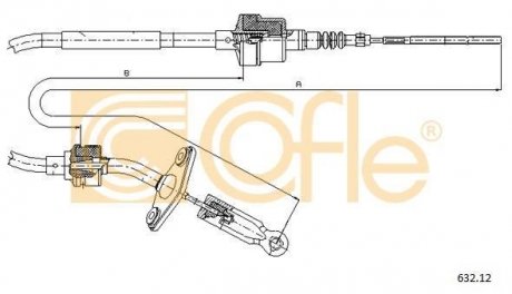 Трос зчеплення COFLE 63212 (фото 1)