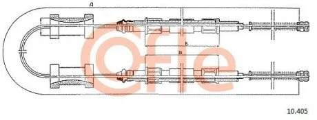LINKA - HAMULEC RECZNY COF 10.405 COFLE 9210405