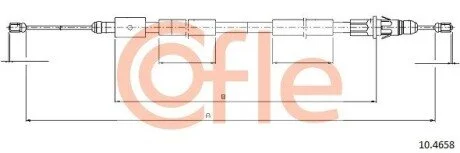 LINKA - HAMULEC RECZNY COF 10.4658 COFLE 92104658
