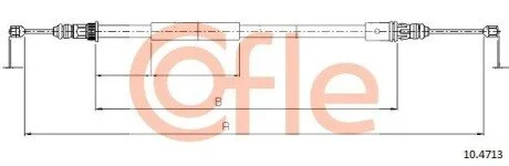 LINKA - HAMULEC RECZNY COF 10.4713 COFLE 92104713