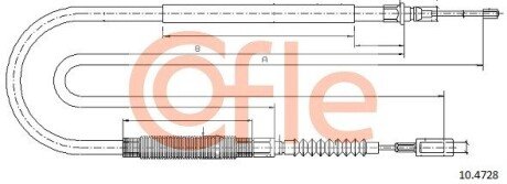 LINKA - HAMULEC RECZNY COF 10.4728 COFLE 92104728