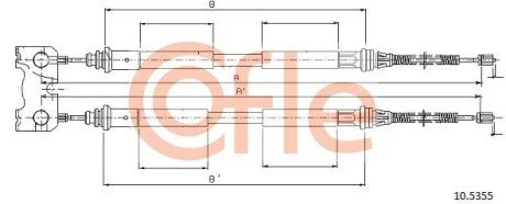 LINKA - HAMULEC RECZNY COF 10.5355 COFLE 92105355