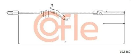 LINKA - HAMULEC RECZNY COF 10.5380 COFLE 92105380
