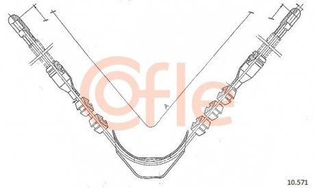 LINKA - HAMULEC RECZNY COF 10.571 COFLE 9210571