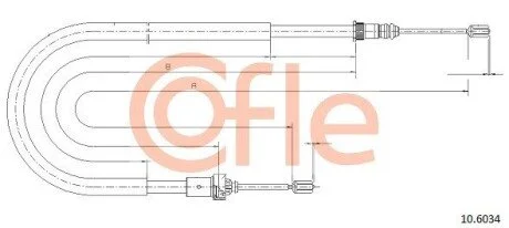 LINKA - HAMULEC RECZNY COF 10.6034 COFLE 92106034