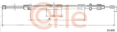 LINKA - HAMULEC RECZNY COF 10.608 COFLE 9210608