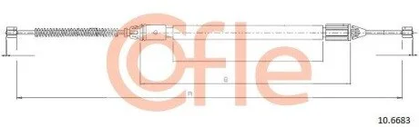 LINKA - HAMULEC RECZNY COF 10.6683 COFLE 92106683