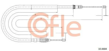 LINKA - HAMULEC RECZNY COF 10.6684 COFLE 92106684