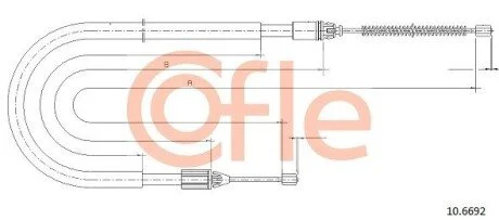 LINKA - HAMULEC RECZNY COF 10.6692 COFLE 92106692