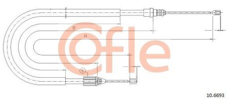 LINKA - HAMULEC RECZNY COF 10.6693 COFLE 92106693