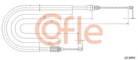 LINKA - HAMULEC RECZNY COF 10.6693 COFLE 92106693