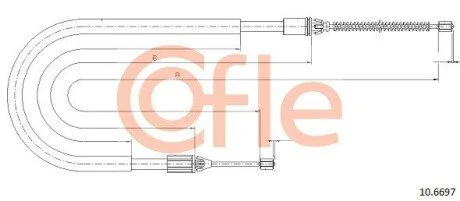 LINKA - HAMULEC RECZNY COF 10.6697 COFLE 92106697