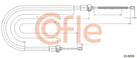 LINKA - HAMULEC RECZNY COF 10.6894 COFLE 92106894