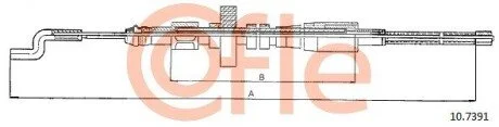 LINKA - HAMULEC RECZNY COF 10.7391 COFLE 92107391