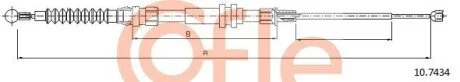 LINKA - HAMULEC RECZNY COF 10.7434 COFLE 92107434