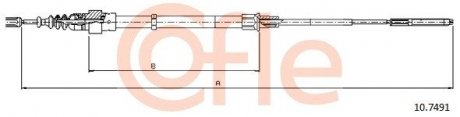 LINKA - HAMULEC RECZNY COF 10.7491 COFLE 92107491