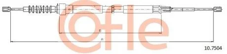 LINKA - HAMULEC RECZNY COF 10.7504 COFLE 92107504