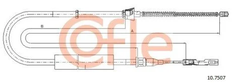 LINKA - HAMULEC RECZNY COF 10.7507 COFLE 92107507