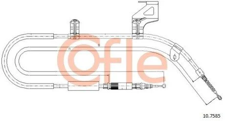 LINKA - HAMULEC RECZNY COF 10.7585 COFLE 92107585