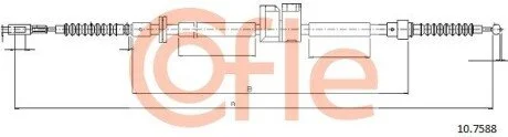 LINKA - HAMULEC RECZNY COF 10.7588 COFLE 92107588