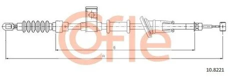 LINKA - HAMULEC RECZNY COF 10.8221 COFLE 92108221