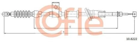 LINKA - HAMULEC RECZNY COF 10.8222 COFLE 92108222