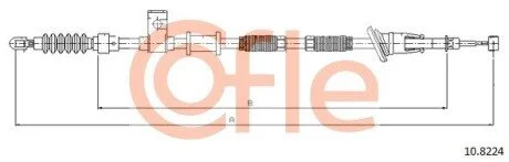 LINKA - HAMULEC RECZNY COF 10.8224 COFLE 92108224