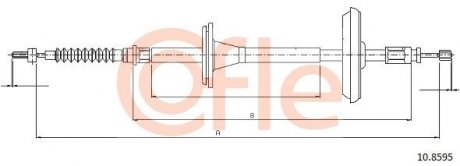 Трос ручного гальма COFLE 92108595