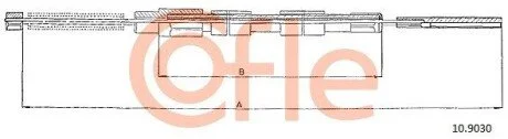 LINKA - HAMULEC RECZNY COF 10.9030 COFLE 92109030