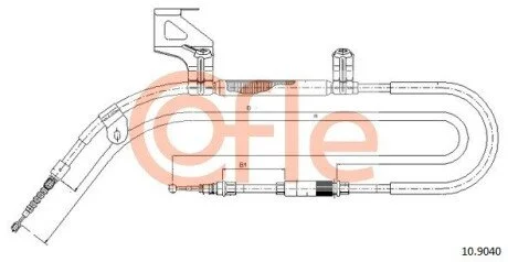 LINKA - HAMULEC RECZNY COF 10.9040 COFLE 92109040