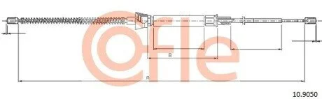 LINKA - HAMULEC RECZNY COF 10.9050 COFLE 92109050