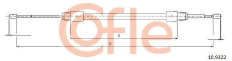 LINKA - HAMULEC RECZNY COF 10.9322 COFLE 92109322