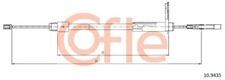LINKA - HAMULEC RECZNY COF 10.9435 COFLE 92109435