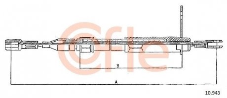 LINKA - HAMULEC RECZNY COF 10.943 COFLE 9210943