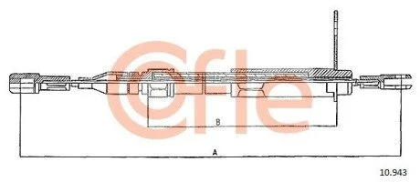 LINKA - HAMULEC RECZNY COF 10.943 COFLE 9210943