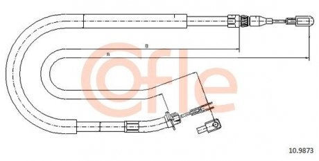 LINKA - HAMULEC RECZNY COF 10.9873 COFLE 92109873