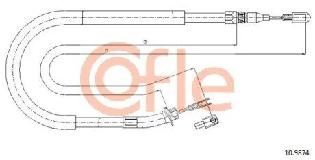 LINKA - HAMULEC RECZNY COF 10.9874 COFLE 92109874