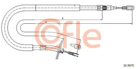 LINKA - HAMULEC RECZNY COF 10.9875 COFLE 92109875