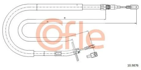 LINKA - HAMULEC RECZNY COF 10.9876 COFLE 92109876
