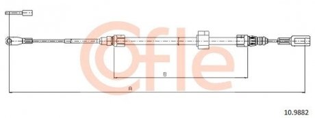 LINKA - HAMULEC RECZNY COF 10.9882 COFLE 92109882