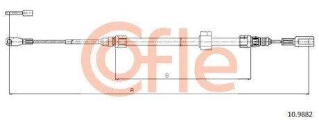 LINKA - HAMULEC RECZNY COF 10.9882 COFLE 92109882
