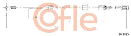 LINKA - HAMULEC RECZNY COF 10.9885 COFLE 92109885