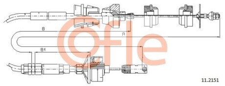 Linka sprz. XSARA 2.0/1.9TD 97- /732/ COFLE 92112151